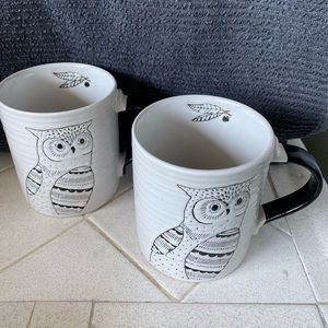 Large owl Pier 1 Imports coffee mugs
